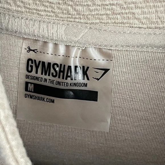 Gymshark Textured Hoodie Stretch Performance Athleisure Tan Sand Size Medium - Picture 4 of 5